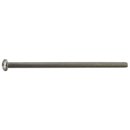Midwest Fastener #8-32 x 3-1/2 in Phillips Pan Machine Screw, Plain 18-8 Stainless Steel, 5 PK 39885